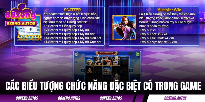 Các biểu tượng chức năng đặc biệt có trong game